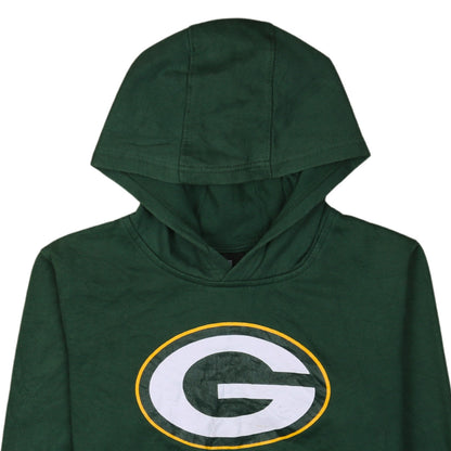 Boys UK Size 10-12 Years NFL Team Apparel Green Pullover Hoodie