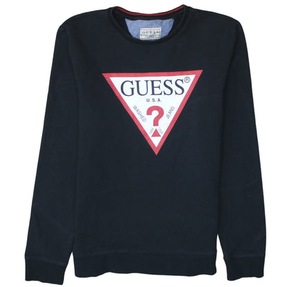 Mens UK Size M GUESS Black Pullover Sweatshirt