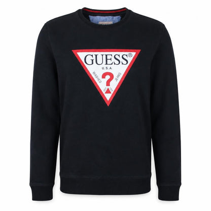 Mens UK Size M GUESS Black Pullover Sweatshirt