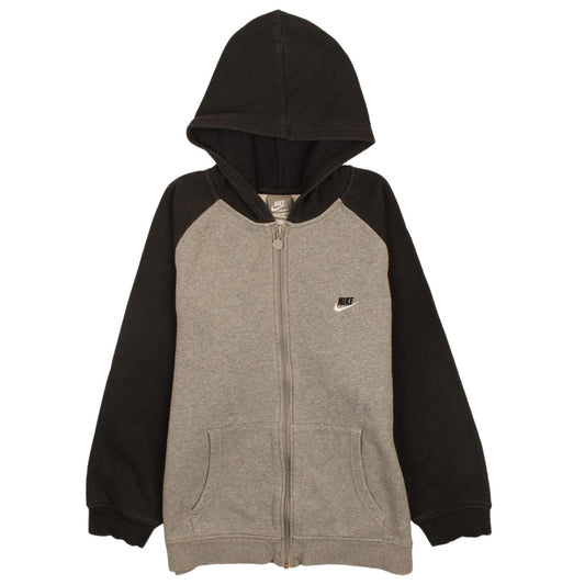 Boys UK Size L Nike Grey Full Zip Hoodie