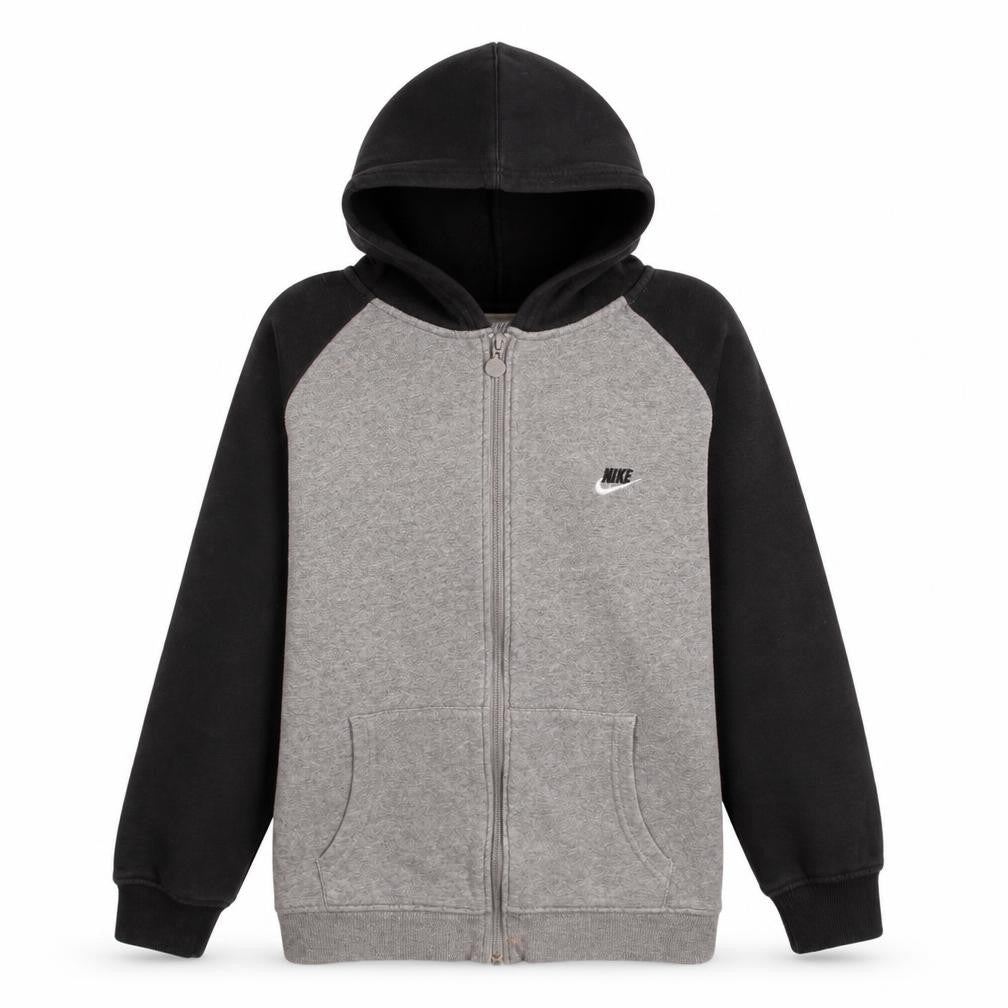 Boys UK Size L Nike Grey Full Zip Hoodie