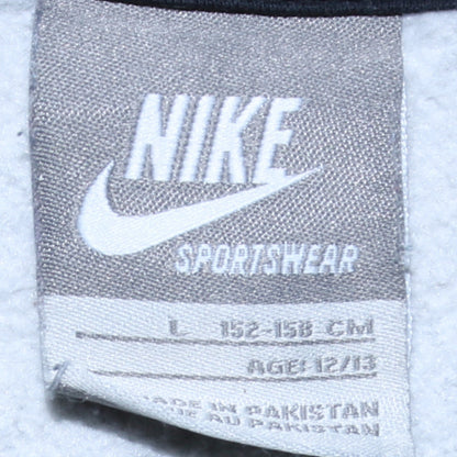 Boys UK Size L Nike Grey Full Zip Hoodie