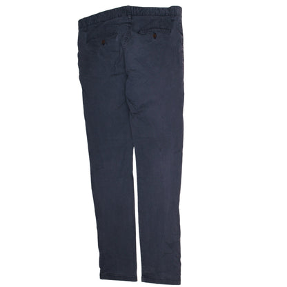 Mens UK Size L Tommy Hilfiger Regular Fit Chino Blue Trousers