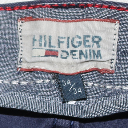 Mens UK Size L Tommy Hilfiger Regular Fit Chino Blue Trousers