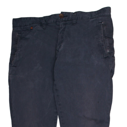 Mens UK Size L Tommy Hilfiger Regular Fit Chino Blue Trousers