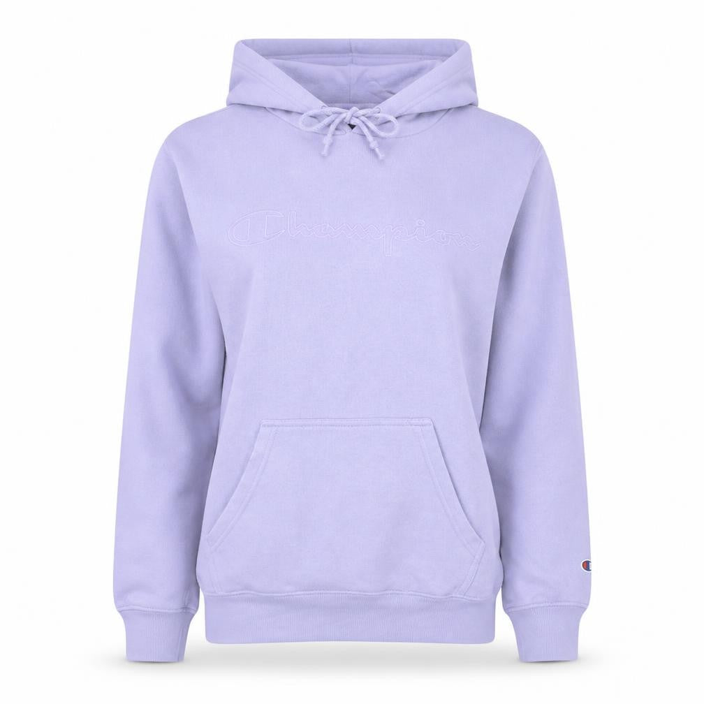 Champion Womens Lavender Pullover Hoodie Medium Cotton Blend