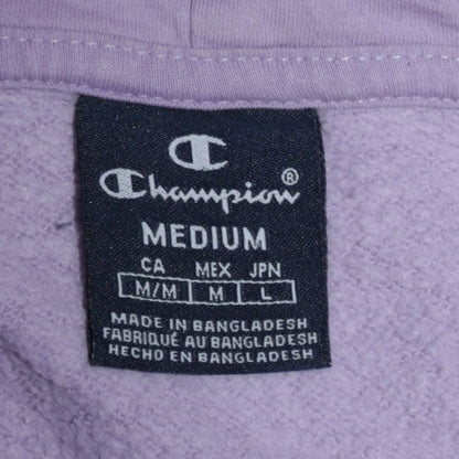 Champion Womens Lavender Pullover Hoodie Medium Cotton Blend