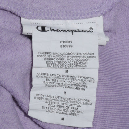 Champion Womens Lavender Pullover Hoodie Medium Cotton Blend