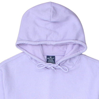 Champion Womens Lavender Pullover Hoodie Medium Cotton Blend
