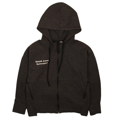 Womens UK Size S adidas Black Full Zip Hoodie