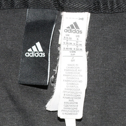 Womens UK Size S adidas Black Full Zip Hoodie