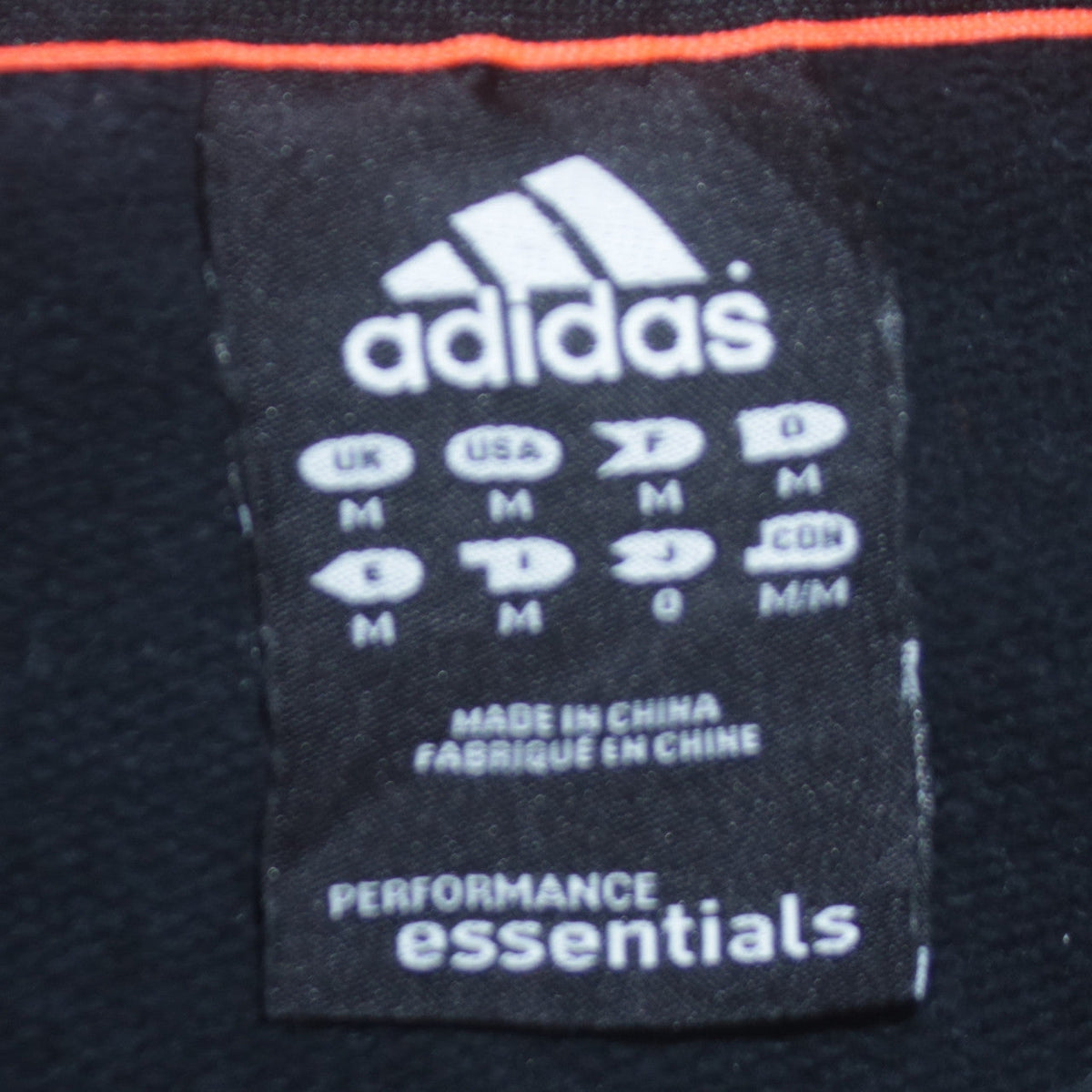 Mens UK Size M adidas Black Pullover Sweatshirt