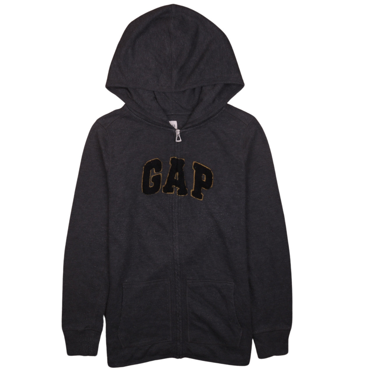 Mens UK Size XS Gap Black Full Zip Hoodie
