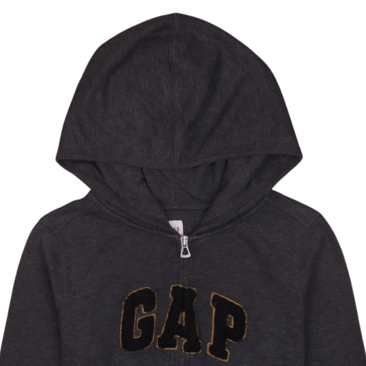 Mens UK Size XS Gap Black Full Zip Hoodie