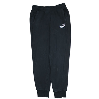 Mens UK Size M PUMA Regular Fit Jogger Black Trousers