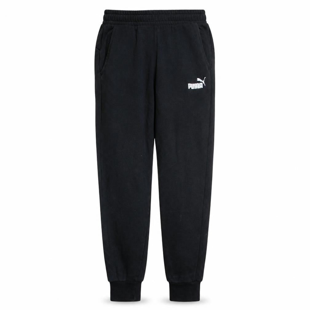 Mens UK Size M PUMA Regular Fit Jogger Black Trousers
