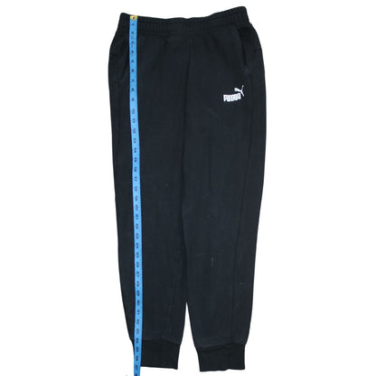 Mens UK Size M PUMA Regular Fit Jogger Black Trousers