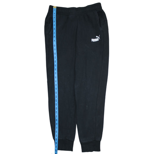 Mens UK Size M PUMA Regular Fit Jogger Black Trousers