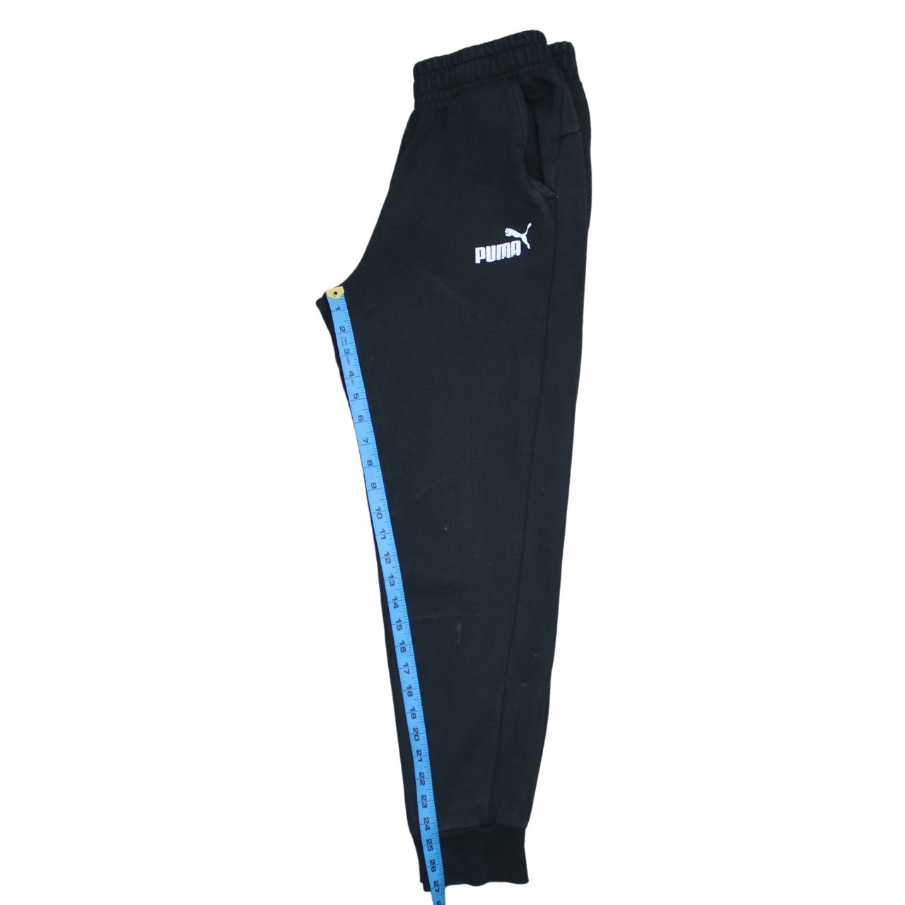 Mens UK Size M PUMA Regular Fit Jogger Black Trousers