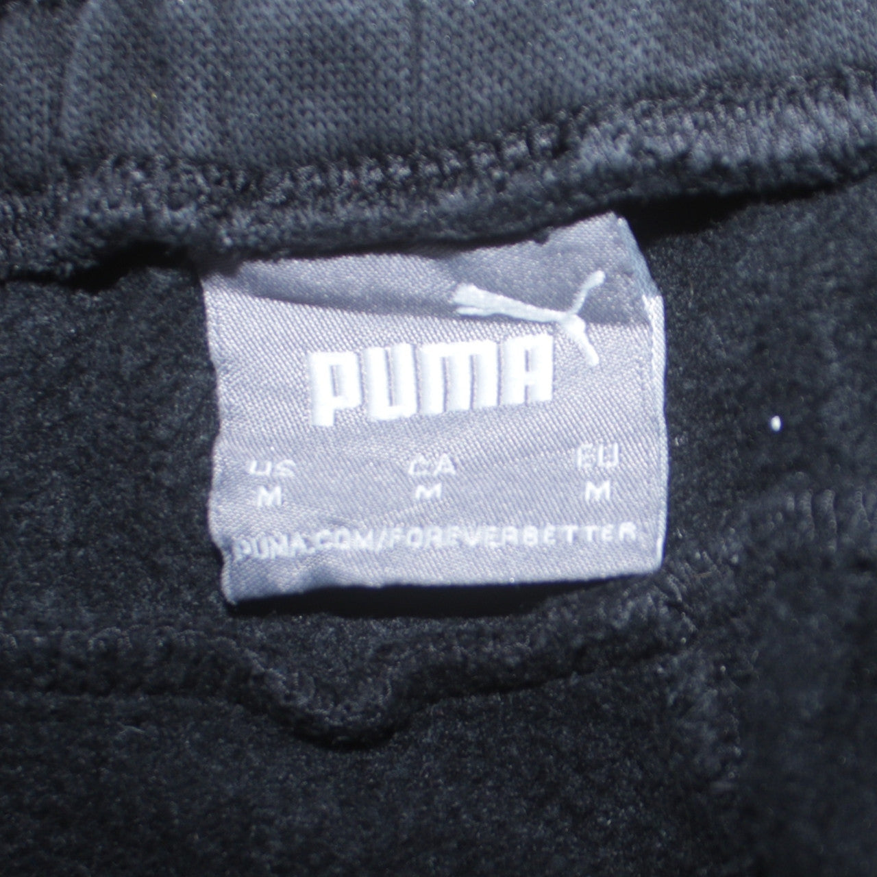 Mens UK Size M PUMA Regular Fit Jogger Black Trousers