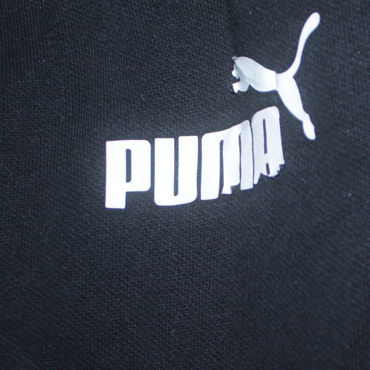 Mens UK Size M PUMA Regular Fit Jogger Black Trousers