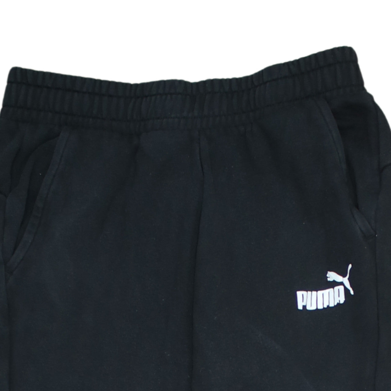 Mens UK Size M PUMA Regular Fit Jogger Black Trousers