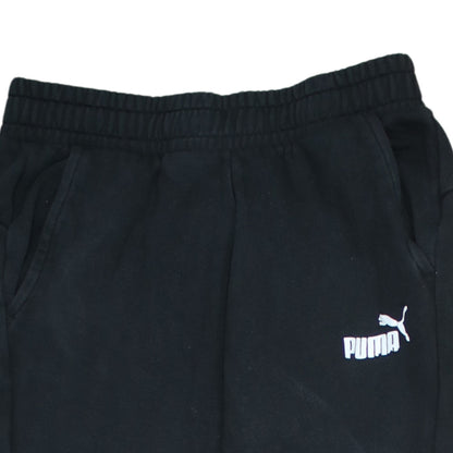 Mens UK Size M PUMA Regular Fit Jogger Black Trousers