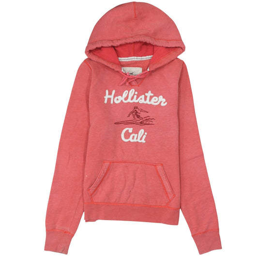 Womens UK Size L Hollister Pink Pullover Hoodie