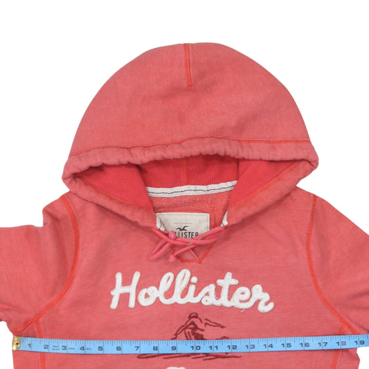 Womens UK Size L Hollister Pink Pullover Hoodie