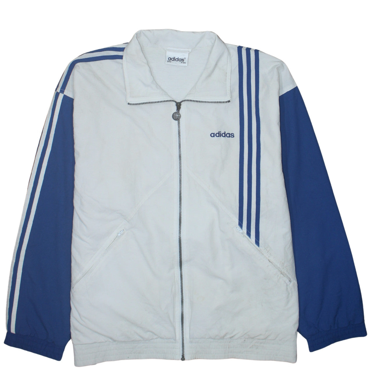 Mens UK Size L adidas White Track Jacket