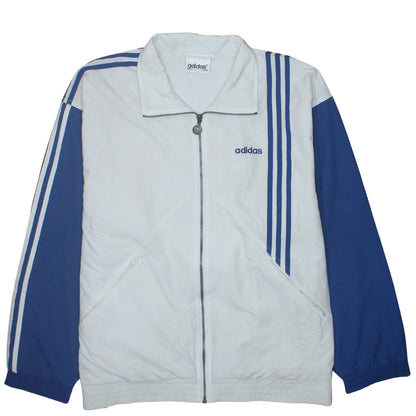 Mens UK Size L adidas White Track Jacket