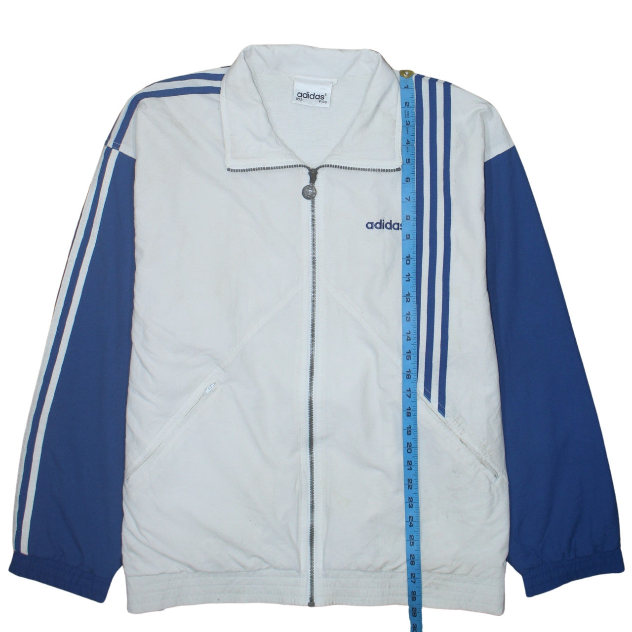 Mens UK Size L adidas White Track Jacket