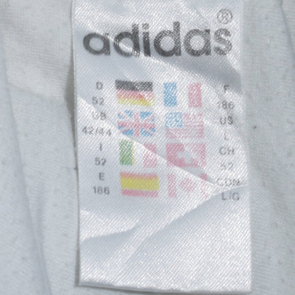 Mens UK Size L adidas White Track Jacket