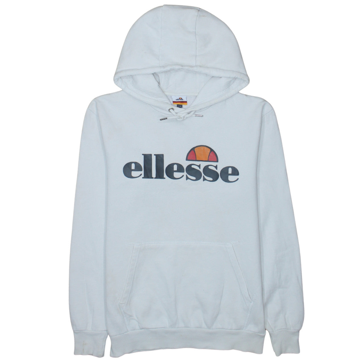 Womens UK Size 12 ellesse White Pullover Hoodie