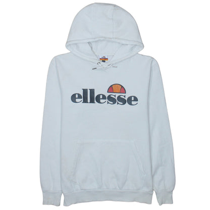 Womens UK Size 12 ellesse White Pullover Hoodie