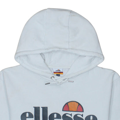 Womens UK Size 12 ellesse White Pullover Hoodie