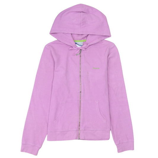 Womens UK Size 12 Reebok Pink Full Zip Hoodie