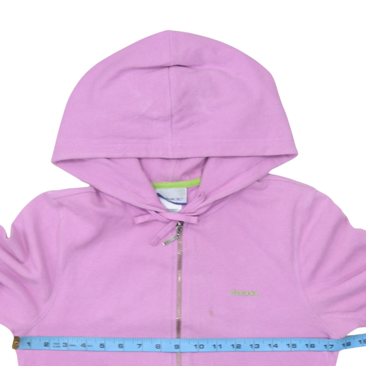 Womens UK Size 12 Reebok Pink Full Zip Hoodie