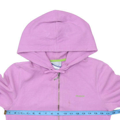 Womens UK Size 12 Reebok Pink Full Zip Hoodie