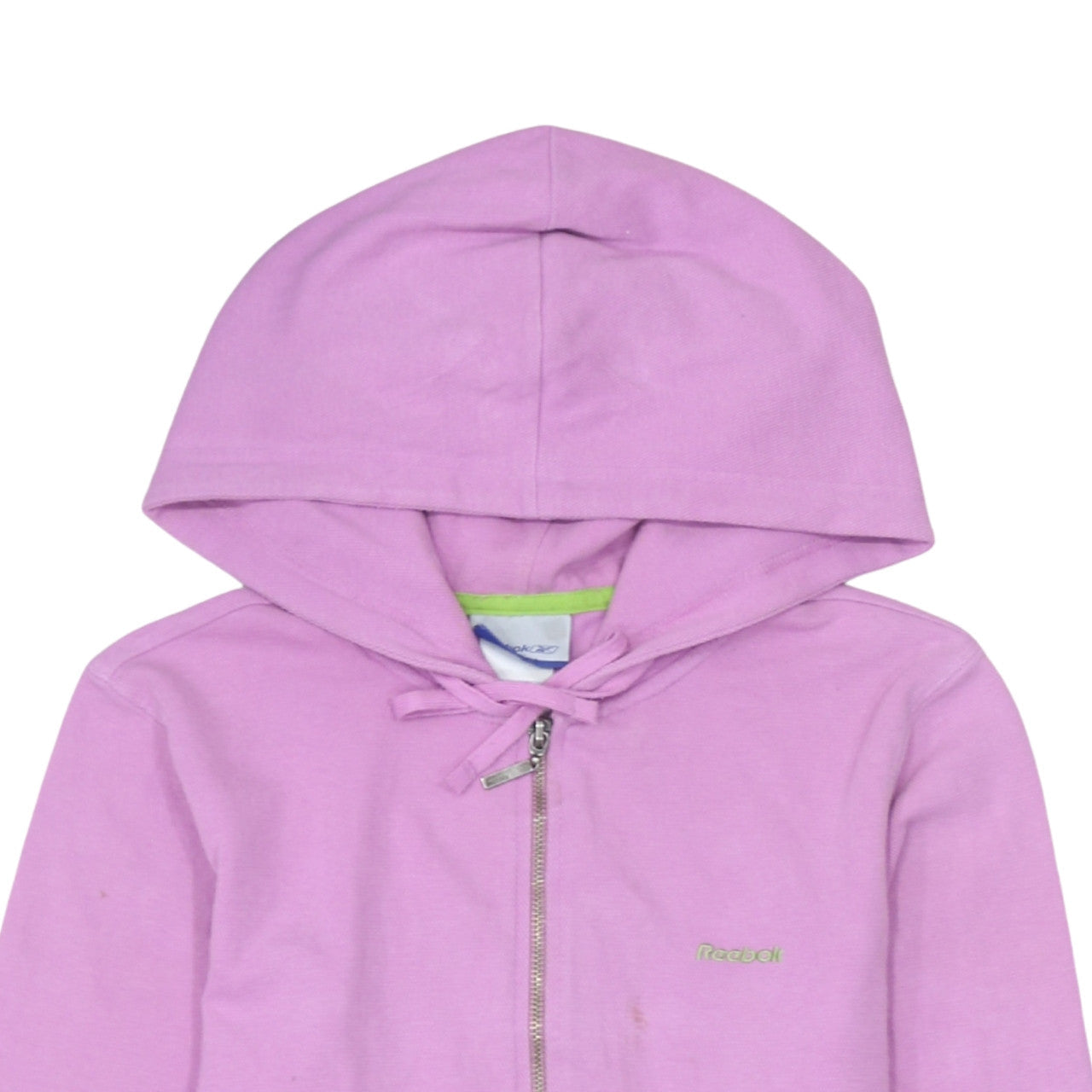 Womens UK Size 12 Reebok Pink Full Zip Hoodie