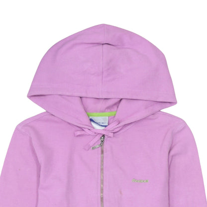 Womens UK Size 12 Reebok Pink Full Zip Hoodie