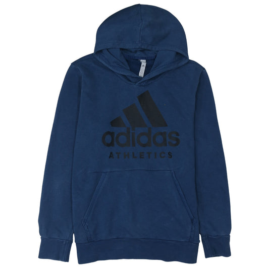 Mens UK Size L adidas Blue Pullover Hoodie