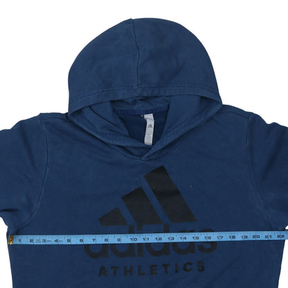 Mens UK Size L adidas Blue Pullover Hoodie