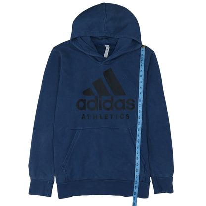 Mens UK Size L adidas Blue Pullover Hoodie