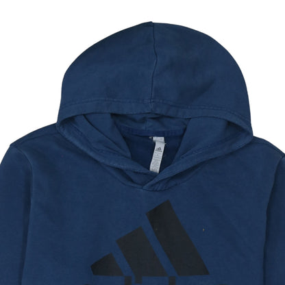 Mens UK Size L adidas Blue Pullover Hoodie