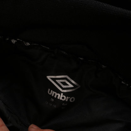 Umbro Boys Black 13-14 Years Hooded Long Puffer Coat Football Team Jacket