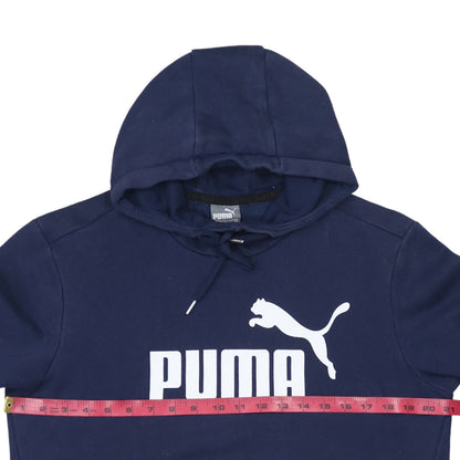 Mens UK Size S PUMA Blue Pullover Hoodie