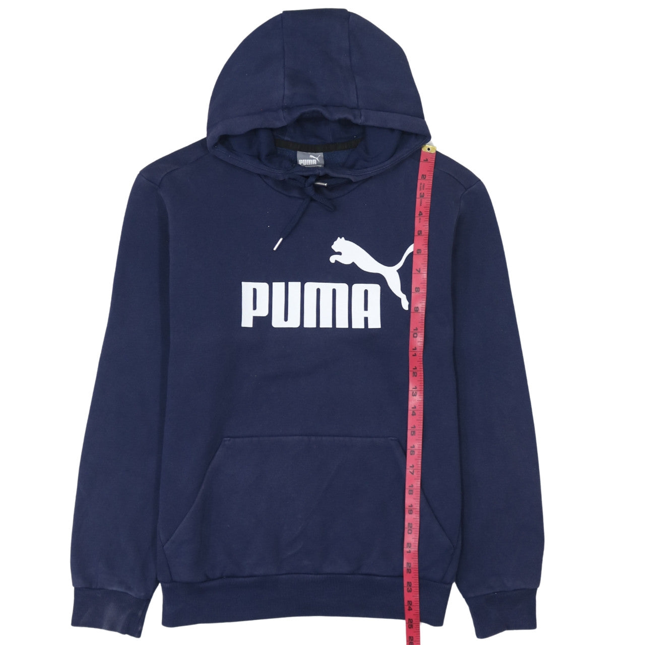 Mens UK Size S PUMA Blue Pullover Hoodie
