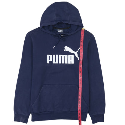 Mens UK Size S PUMA Blue Pullover Hoodie