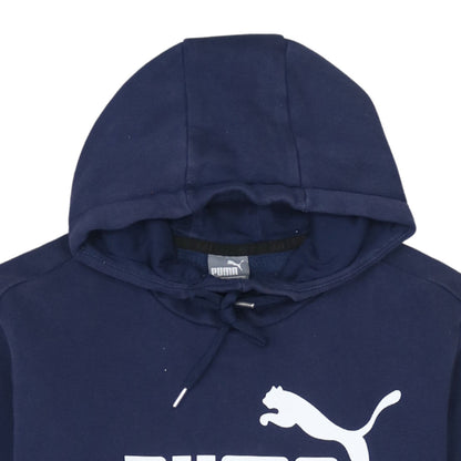 Mens UK Size S PUMA Blue Pullover Hoodie